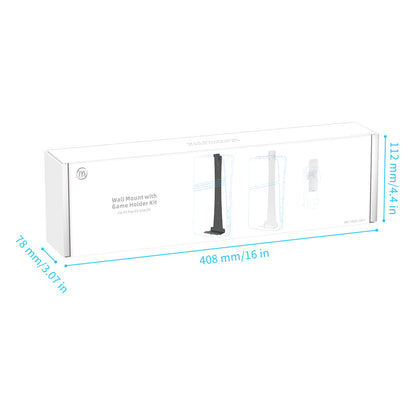 Steel Wall Mount Bracket for PS5 Slim – Stable Metal Wall Stand with Controller & Headphone Holder P5227
