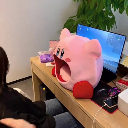 Anime Games Kirby Plush Doll – Soft Nap Pillow, Kawaii Pet Cat Nest & Stuffed Toy Bed, Cute Gift for Kids