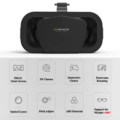 Shinecon 3D VR Headset – Virtual Reality Glasses with Helmet Lenses for Smartphones
