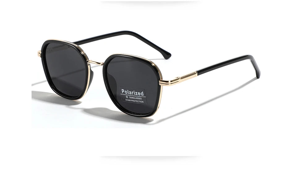 OVZA TR90 Polarized Sunglasses – Fashion Square Frame Driving Glasses for Men & Women S2074