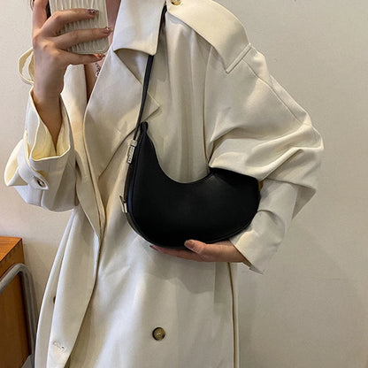Fashion Luxury PU Leather Hobo Shoulder Bag – Small Clutch Handbag, Underarm Purse, Travel Tote for Women