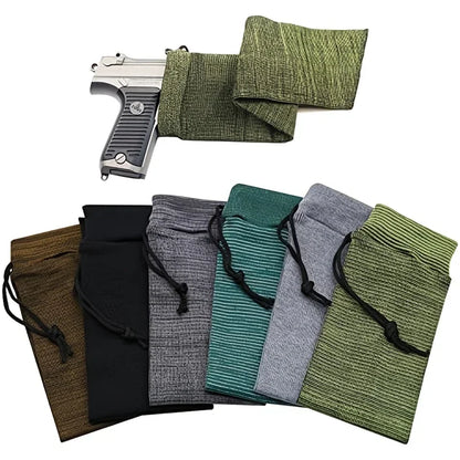 Silicone Treated Rifle Gun Sock Sleeve – Polyester Protective Storage Cover Bag for Hunting Rifles & Fishing Rods