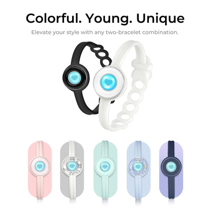 TOTWOO Candy Collection Long Distance Touch Bracelets – Colorful Vibration & Light-Up Bands, Gifts for Girlfriend, Pairing Jewelry