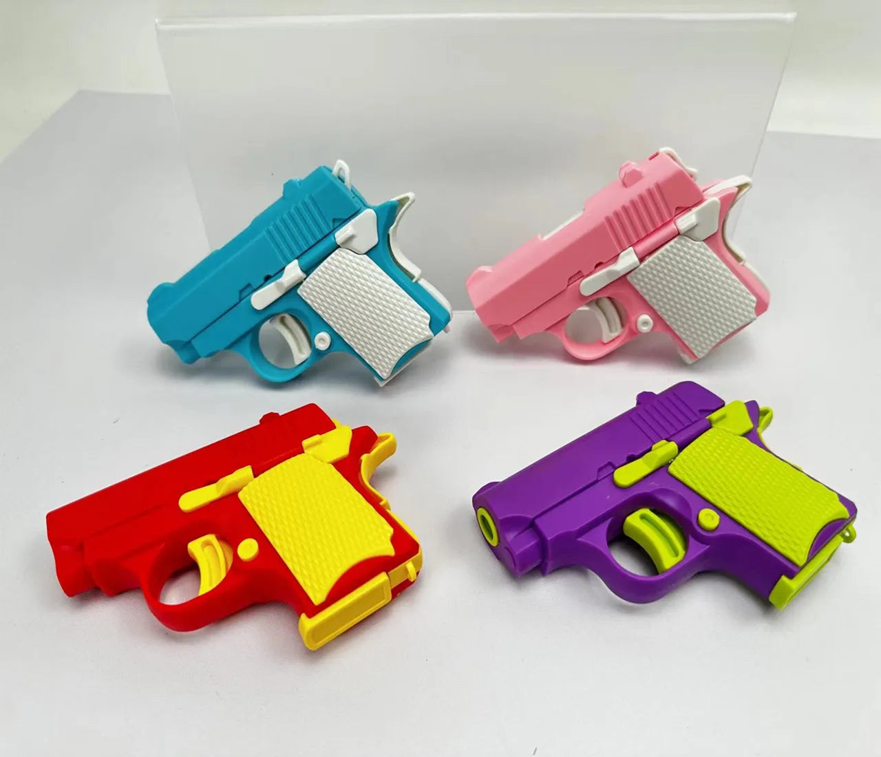 Mini 1911 Gravity Fidget Gun – ABS Plastic 3D Printed Stress Relief Toy for Boys and Kids Gift
