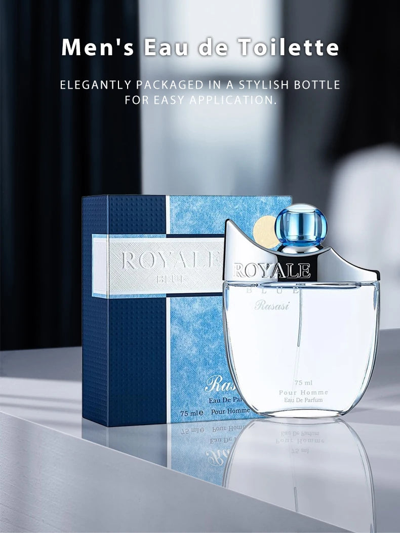 75ml Original Royal Hombre Perfume – Long-Lasting Masculine Cologne with Strong & Attractive Scent