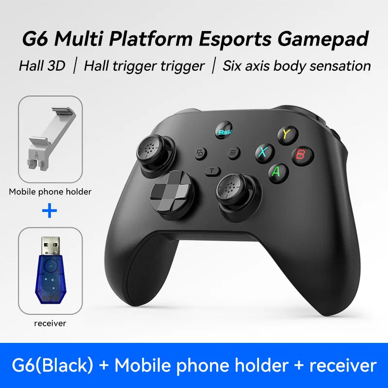 G6 Mobile Game Controller for Switch, iOS, Android & PC with Hall Effect Joystick – Cloud & Streaming GamePad