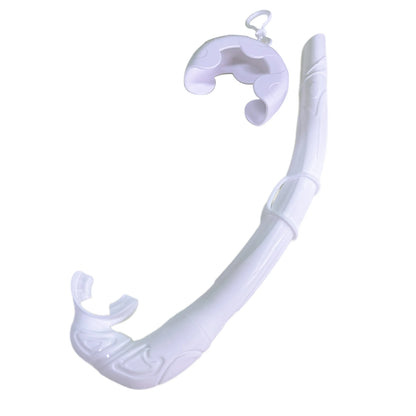 Soft Silicone Diving Snorkel - Portable Foldable Adult Snorkeling Gear for Freediving, Spearfishing & Swimming