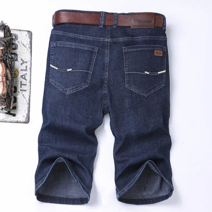 Men’s Slim Fit Stretch Denim Shorts – Classic Summer Business Casual Fashion Shorts