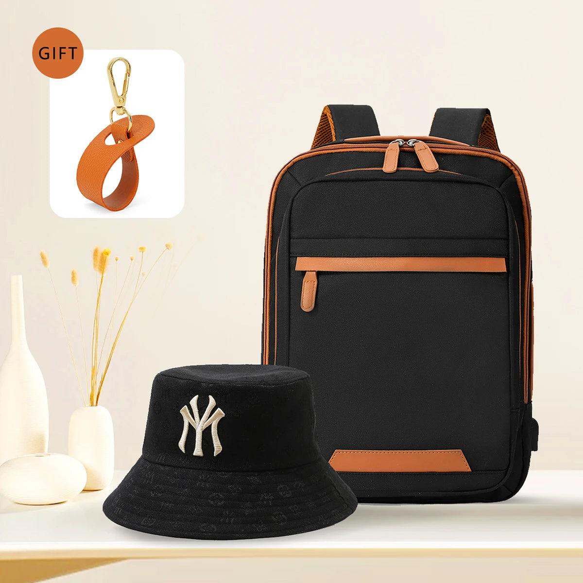 USB Rechargeable Laptop Backpack - Waterproof Large Capacity Unisex School & Travel Bag