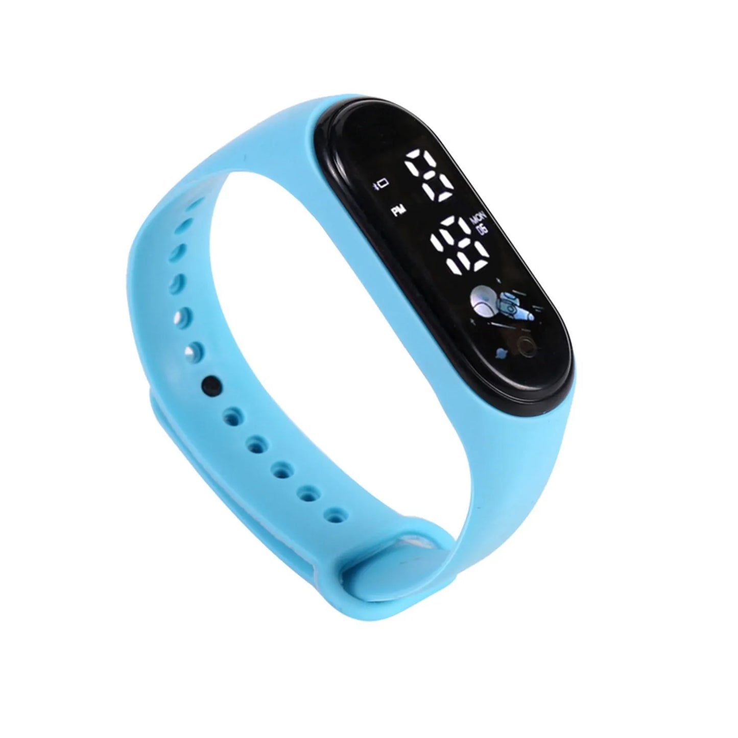 Kawaii Kids Smart Watch – Waterproof Digital Sports Watch for Boys & Girls with Silicone Strap