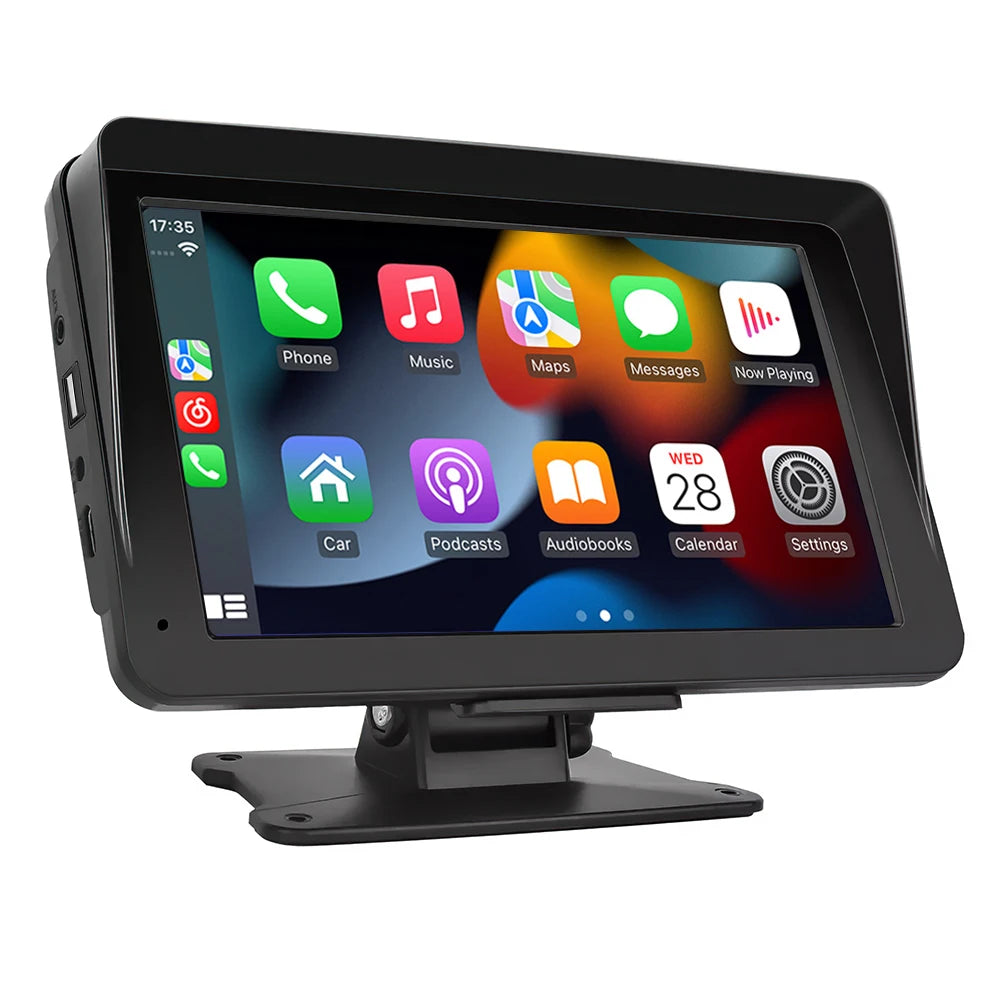 7 Inch Wireless CarPlay & Android Auto Car Radio Stereo Multimedia System with Bluetooth GPS – Universal Fit for Benz, BMW, VW & KIA Vehicles