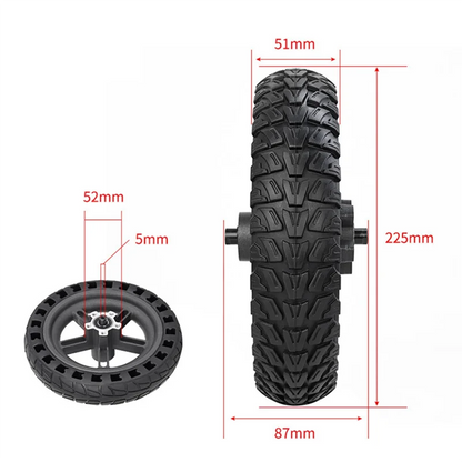 A32Z 8.5x2 Inch Replacement Motor Wheel for Xiaomi M365 Pro Electric Scooter – Scooter Driving Wheel Accessory