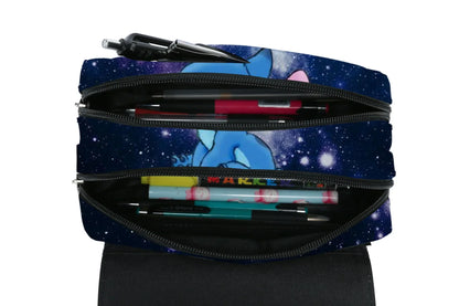 Anime Stitch Fully Printed Flap Pencil Case – Cartoon Stationery Bag for Primary & Secondary Students