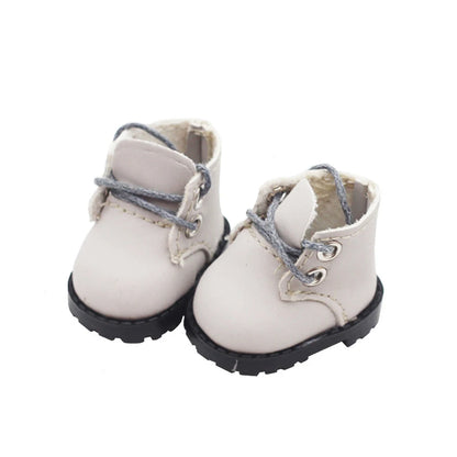 LABUBU Leather Shoes for 17cm Cotton Dolls – Casual Sports Boots DIY Doll Accessories