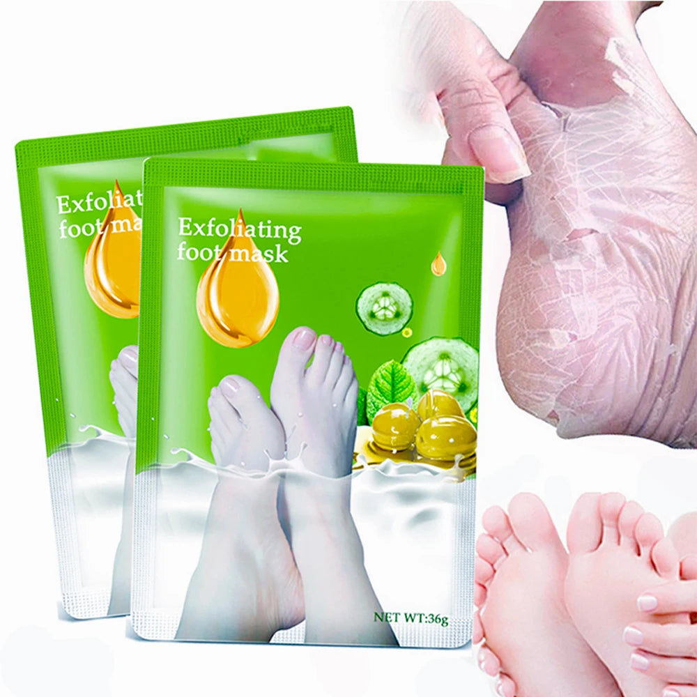 Exfoliating Foot Mask & Pedicure Socks – Dead Skin Removal, Whitening Foot Care, Foot Spa Scrub & Skin Refreshment