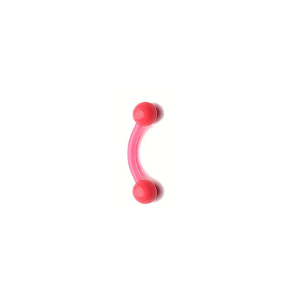 8mm Colorful Plastic Piercing Studs - Soft Lip, Nose & Cartilage Body Jewelry