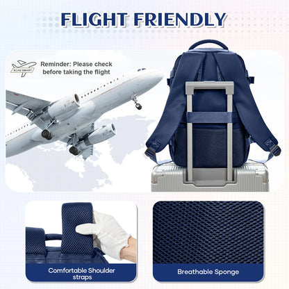 Travel Backpack 40x20x25cm – Airplane Cabin Bag, Anti-Theft Laptop Bag for Men & Women Sports & Trekking