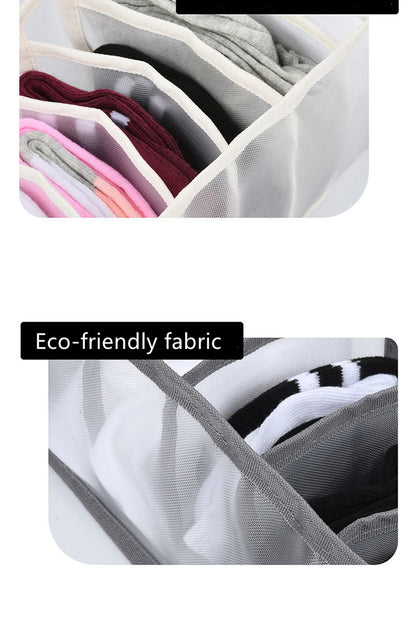 Underwear & Socks Organizer Box – Drawer Dividers for Bras, Pants, Scarves, Ties, Jeans, and Clothing Storage