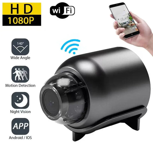 1080P HD Mini WiFi Camera – Wireless Night Vision, Remote Home Surveillance for Kids, Pets & Safety Monitoring