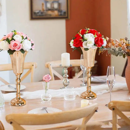 Retro Wrought Iron Flower Pots — Wedding, Dried Flower & Home Decoration Vases for Hotel & Event