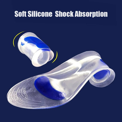 Silicone Gel Medical Insoles – Orthopedic Arch Support for Men & Women, Flat Foot & Plantar Fasciitis Relief Shoe Pads