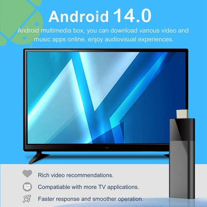 Q12 Mini TV Stick Android 14 – Quad-Core ATV Smart TV Box 4GB RAM 64GB/128GB ROM WiFi 2.4G & 5G Global Streaming