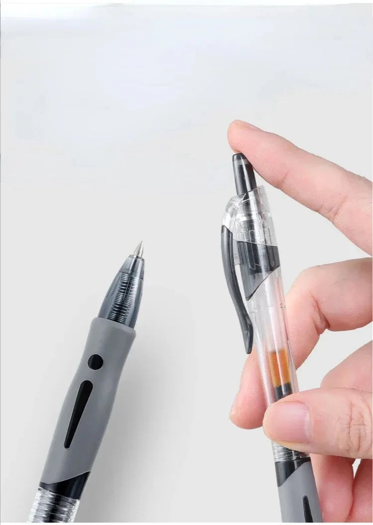 13/30pcs Retractable Gel Pen Set – Black, Red, Blue Ink Ballpoint Pens for Writing, Office, and School Stationery Supplies