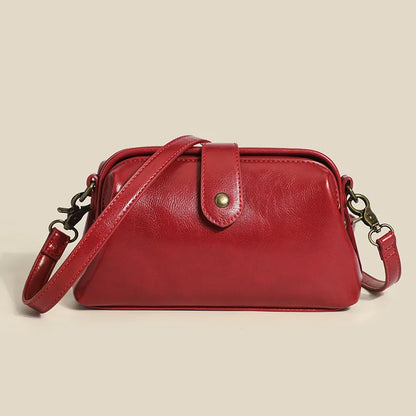 Minimalist Women’s PU Shoulder Bag - Trendy Crossbody Handbag with Clip for Daily & Professional Use