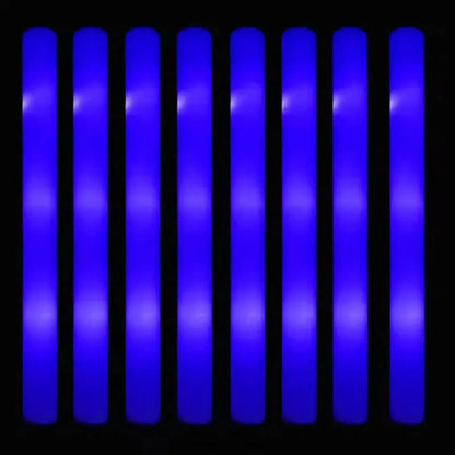 30Pcs Foam Glow Sticks – Colorful LED Flashing Glow Sticks with 3 Modes for Parties, Weddings & Concerts