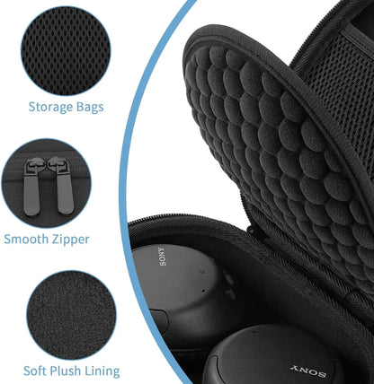 Yinke Hard Case for Sony WH-CH700N/CH710N/CH720N – EVA Travel Protective Headphone Storage Bag