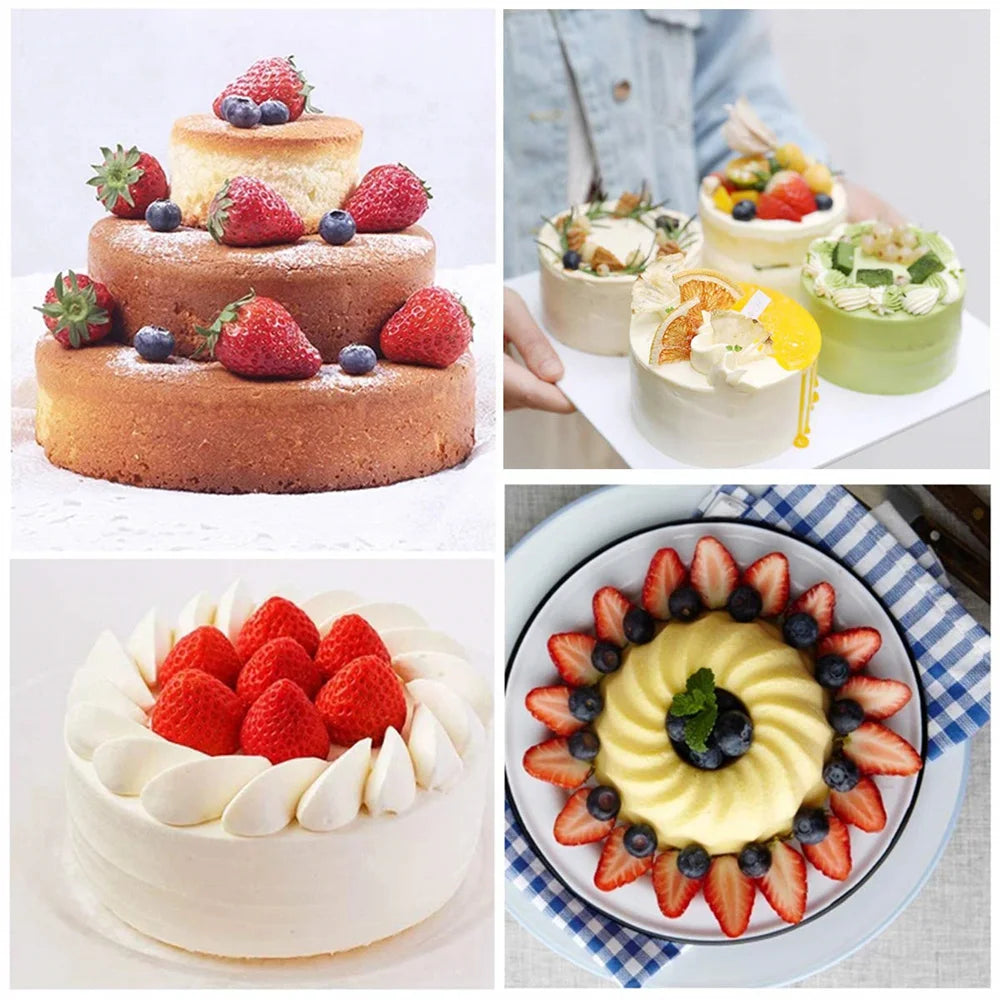 Round Silicone Cake Mold – 4/6/8/10 Inch Non-Stick Baking Pan for Cheesecake, Birthday & Christmas Parties