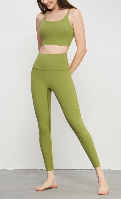 Women’s Lycra Four-Way Stretch Yoga Pants – High Waist Seamless Sports Leggings, T-Line Free Gym Fitness Wear