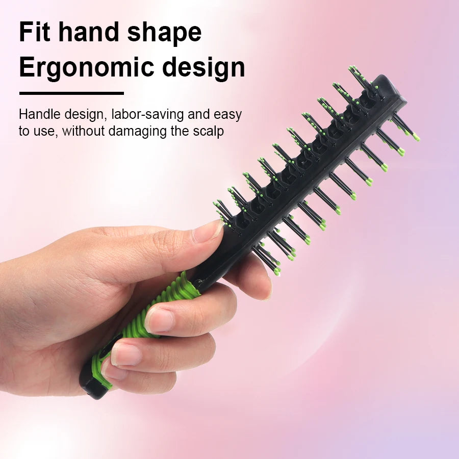 Pro Salon Double-Side Massage Comb – Anti-Tangle Detangling Hairbrush with Wide Teeth, Anti-Loss Hairstyling Brush