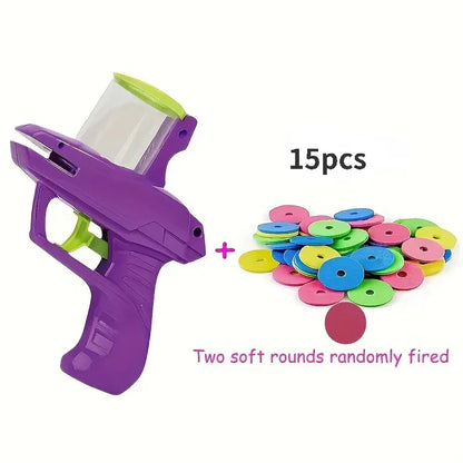 Cat & Dog Toy Set – Colorful Flying Discs with Launcher for Interactive Indoor & Outdoor Pet Training