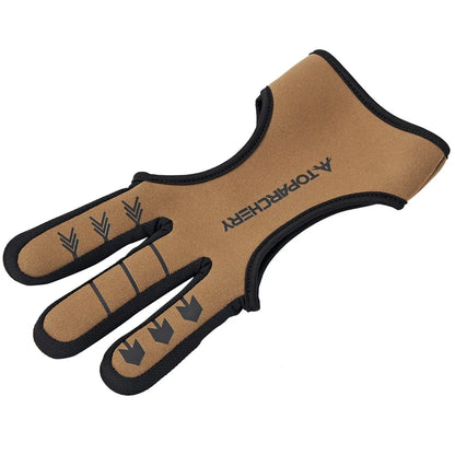 Archery Glove Three-Finger Guard – Shooting Gloves for Recurve Bow, Hunting & Beginners