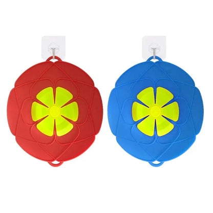 Silicone Spill Stopper Lid Cover - Flower Design, Multi-Use for Pots and Pans, Kitchen Cooking Accessories, Cookware Home Essential