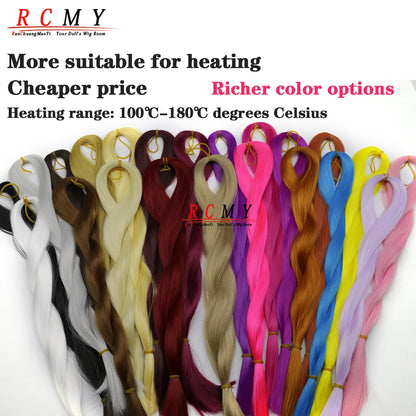 RCMY BJD/SD Doll Wig - Soft Blue Heat-Resistant Silk Synthetic Hair for 1/3, 1/4 & 1/6 Dolls