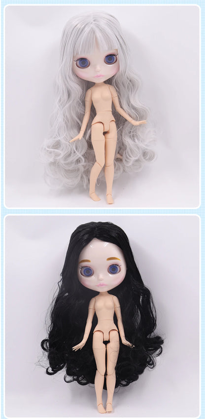 ICY DBS Blythe Doll 1/6 Joint Body 30cm BJD – Shiny Face with Extra Hands, DIY Fashion Doll Gift