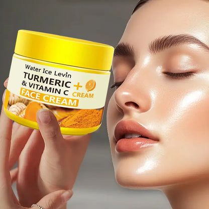 Turmeric Vitamin C Anti-Aging Cream – 50g Moisturizing Collagen & Hyaluronic Acid Face Cream for Wrinkle Reduction