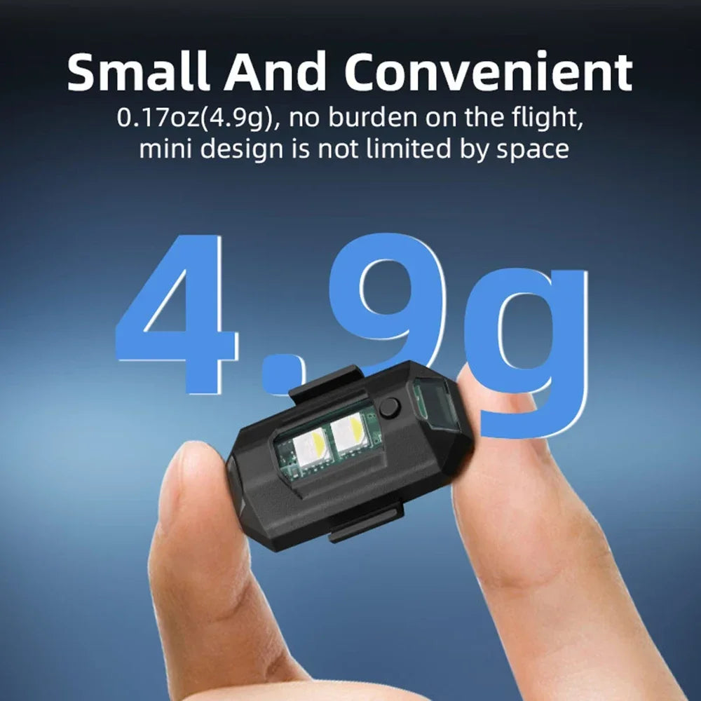 Mini Drone Strobe Light - 6 Color Anti-Collision Signal Lamp for DJI Neo Mini 4 Pro Mini 2 4K Mavic 3 Lightweight Accessory