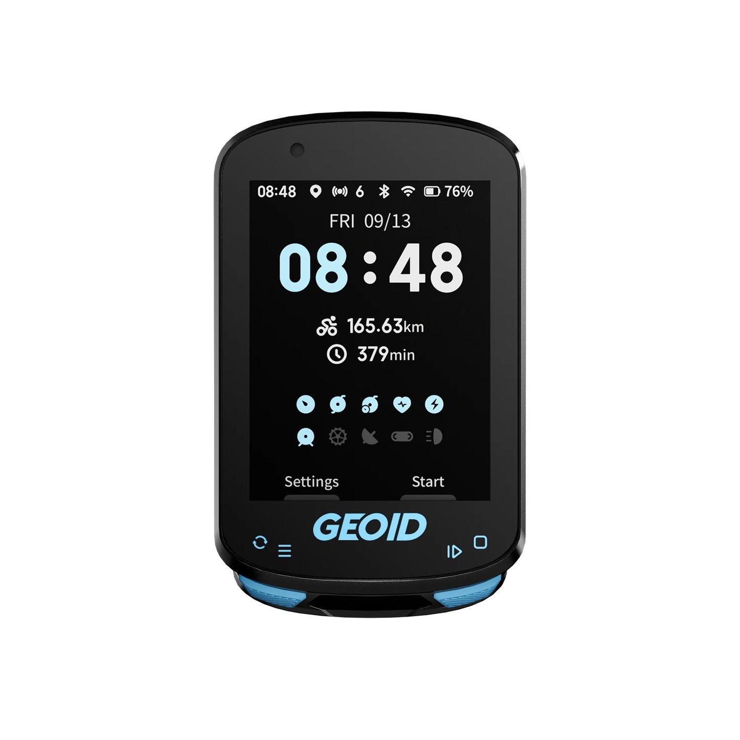 GPS Navigation Bike Computer - Colorful Screen Geoid CC600, Wireless Speedometer, GPX, Wifi Cycling Odometer, ANT+ Indoor Power