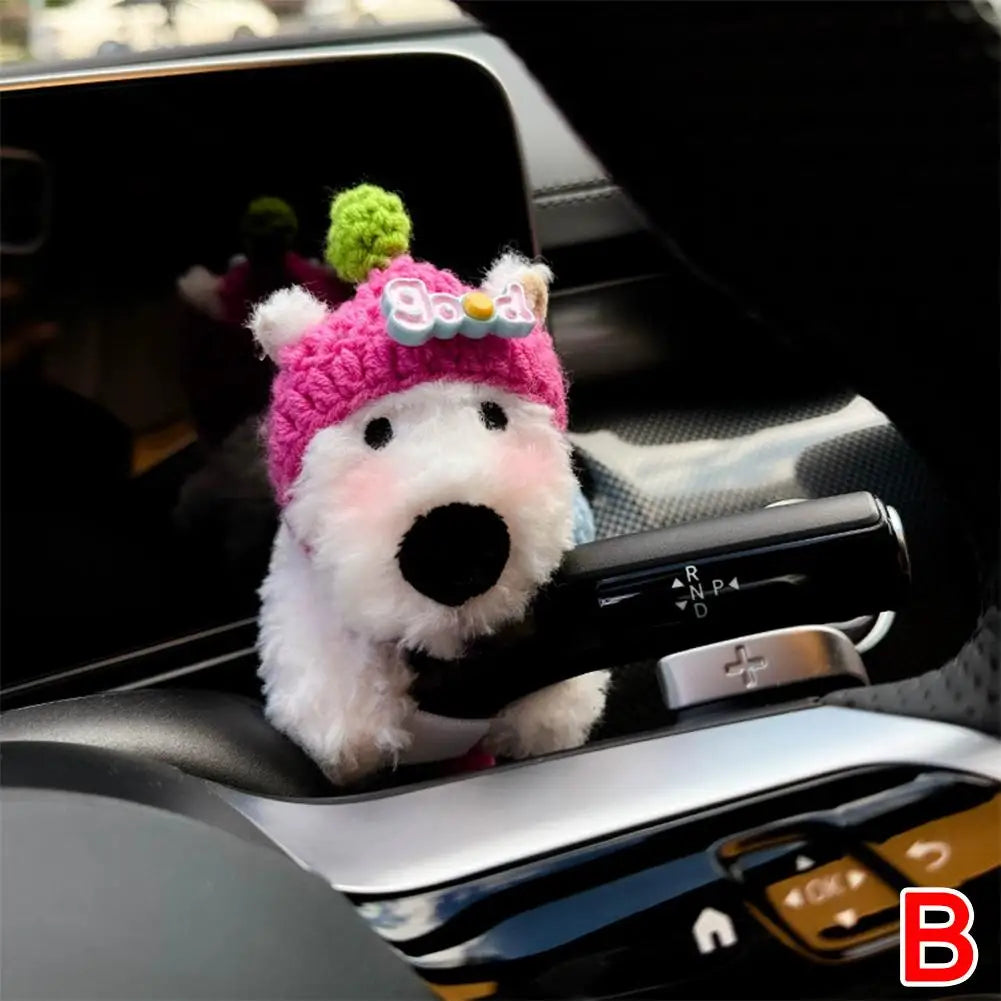 Cute Car Gear Shift Doll - Fun Dashboard, Rearview Mirror & Auto Decor Ornament