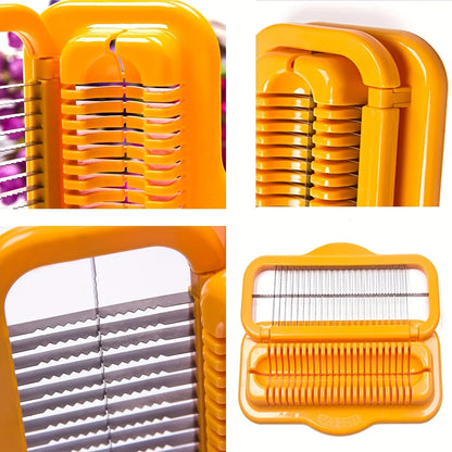 Stainless Steel Banana and Hot Dog Slicer - Multifunctional Kitchen Tool for Vegetables, Strawberries, and Sausages