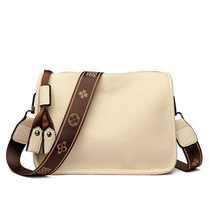 2024 High-Quality Genuine Leather Women’s Tote Bag - Luxury Soft Cowhide Shoulder and Crossbody Messenger Bag