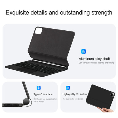 Magic Keyboard Folio for Xiaomi Pad 7 — Smart Case with Portuguese, Spanish, Korean & French Keyboard for Mi Pad 7 Pro 11.2-inch