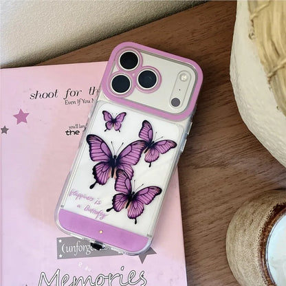 Luminous Butterfly Phone Case - Color-Changing Light-Up Cover for Samsung Galaxy