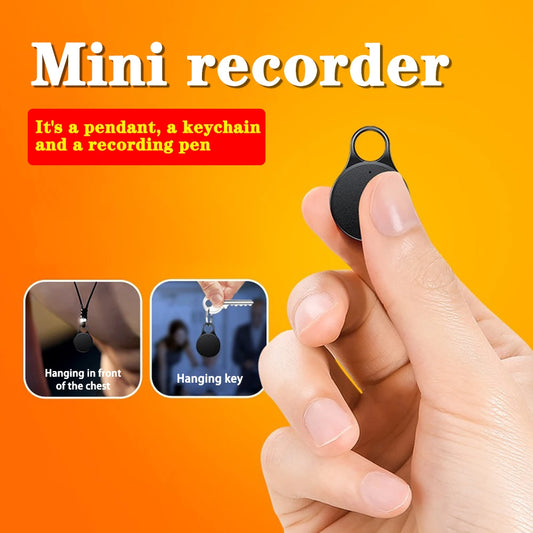 Multifunctional Pendant Key Recorder – Voice Control MP3 Mini Recorder with 32GB Storage (R3)