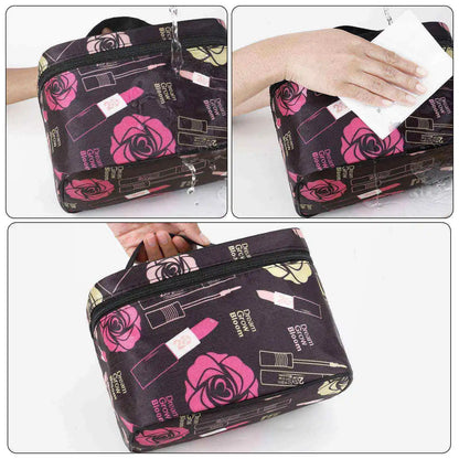 Portable Transparent Waterproof Travel Makeup Bag – Large Capacity Cosmetic Organizer for Women