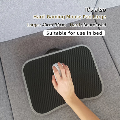 MUMUCC Multifunctional Laptop Desk with Cushion – Foam-Filled Small Pillow Table with Large Hard Mouse Pad