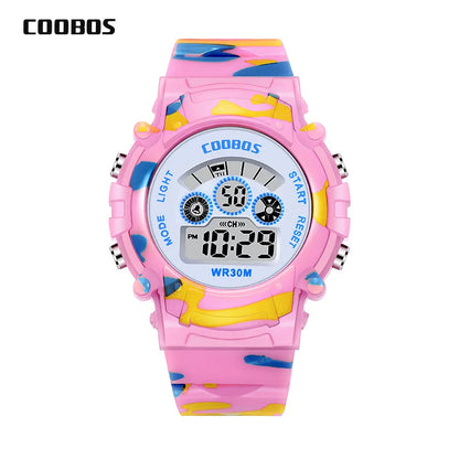 Kids Sport Digital Watch - Waterproof LED Electronic Watch with Luminous Display & Week Function